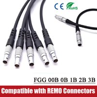 Câble de connexion FGG 0B/1B REMO, ligne de signal d'alimentation, connecteur compatible avec prise d'aviation métallique à 2, 3, 4, 5, 6, 7, 8 broches, avec câble de 0,5 à 5 mètres.