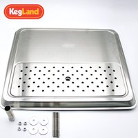 KegLand Stainless Steel Drip Tray for Beer Tower Kitchen Drain Tray(410mm X 600mm) Beer Home Brewing