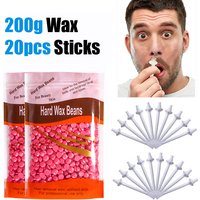 Nose Wax Kit | There are Wax and Applicators | Hair Removal Kit for Men and Women Painless Removal of Nose Hair Cleaning