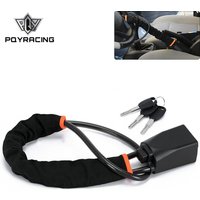 Car Steering Wheel Steel Lock Seat Belt Anti-theft Lock With 2 Keys Anti-theft Device Easy Installation Fits Most Cars SUV