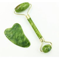 Natural Jade Scraping Board Roller Massager Law Tattoo Eye Beauty Bar Face Jade