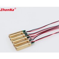 Red 635nm 5mW Dot Laser Module DC Enter 3V/5V Metal Bronze Head Target Photoelectric Source Manufacturer Free Customization 7.5X