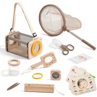9PCS Outdoor Nature Exploration Tool Kid Insect Observation Box Bug Viewer Bound Catcher Collection Kit Kids Educational Toys