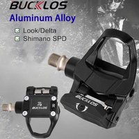 AliExpress NONE BUCKLOS Bicycle Pedal Aluminum Alloy Road Bike Pedal for SPD LOOK DELTA System Cliples Pedal 9/16 in Self-locking Bicycle Pedals