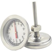 0℃-120℃ Stainless Steel Dial Pointer Thermometer For Kitchen Oven Long Stem BBQ Grill Fry Chef Smoker Thermometer