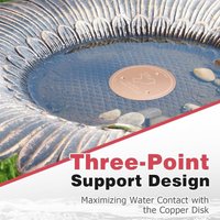 Water Fountain Disk Triple-Point Support Purifier Disc Bird Bath Purification Disk outdoor bird bath bowls for Water Bowl