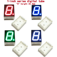 10PCS 1.0-inch digital tube 24mmX34mm digital display screen "8" high 25.4mm 7-segment digital tube 1106series