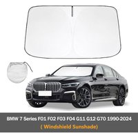 For BMW 7 Series F01 F02 F03 F04 G11 G12 G70 1990-2024 Car Windshield Sunshade Anti-UV Foldable Sun Shade Cars Accessories