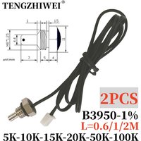 2CPS 10K M8 hexagonal probe NTC thermistor temperature sensor 1.25 thread B3950 5K 15K 20K 50K 100K 1M