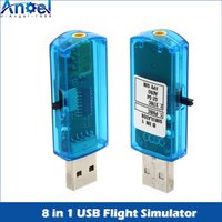 8IN1 8 in 1 USB Flight Simulator Computer Flight Simulator For XTR5 FMS G4 FPV Airplane Helicopter Controller Accessories