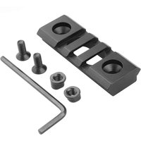 Low Profile Hollow Metal 3 Slot 20mm M-LOK Rail Tactical Airsoft Fishbone Accessory