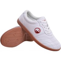 Middle-aged and elderly soft tai chi shoes leather side beef tendon sole anti-slip fitness training tai chi martial arts shoes