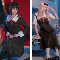Anime Kaguya Sama Love Is War Cosplay Shinomiya Kaguya Fujiwara Chika Costumes Dress Uniform Wig Headwear women Halloween Suits