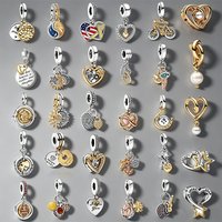 Hot Sale DIY Making Lucky Star、Splittable Sun & Angel Pendant Dangle Charm Beads Fit Original Silver Bracelet DIY Jewelry Gift