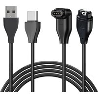 USB/ Type C Watch Charger Cable for Garmin Venu 2 plus/ Fenix 7S 7X 6S 6X 5S 5X Plus Forerunner 965 945 245 45 Vivoactive 3 4 4s