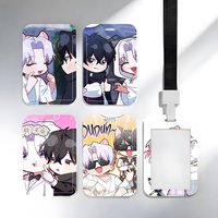 1pc Anime BLV-Virtual Strangers ID Card Sleeve School Card Access ID Card Bus Meal Card Protective Sleeve Easy Push