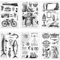 Clock / Sewing Machine / Bicycle Clear Silicone Stamp for Scrapbooking Card Making Craft Album Decoration 11*16cm Original Stamp