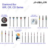 5pcs/pack Children's Dental Diamond Burs Inlay Preparation Dental Drills Wheel Dental Lab Technican Dentistry Material Supply