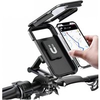 AliExpress NONE New Adjustable Retractable Bike Phone Holder 360° Rotating Waterproof Anti-Shock Bike Motorcycle Phone Mount Touchscreen Bracket