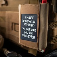 I Don't Believe Anything PVC Patch Funny Luminous Hook&Loop Patch Tactical Morale Badge Military Army Armband Backpack Stickers