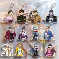 Hot Game Ace Attorney Miles Edgeworth Trucy Wright Simon Blackquill Ema Skye Susato Mikotoba Apollo Justice Acrylic Keychain