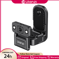 Ulanzi PK16 Magnetic Quick Release Base for DJI OSMO Pocket 3 270° Adjustable Action Cameras Holder with Gopro Mount 1/4" Screw
