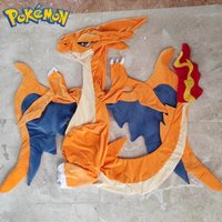 100CM Pokemon Charizard Glaceon Leafeon Plush Toy Leather Case Cartoon Animal Comfortable Soft Doll Note: Only Leather Shells