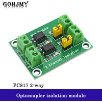 2-way voltage isolation board PC817 optocoupler voltage control transfer drive module optoisolator