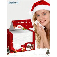 40/80 Count Disposable Boxed Facial Cleansing Towels, Large Size Cleansing Towels, Christmas Gift Box Style, Soft and Skin-Friendly, Multi-Functional for Skincare, Makeup Removal, Cleaning, Christmas