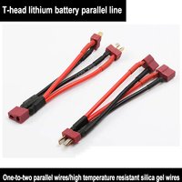 T-Plug Y Wire Harness Female to Male T Plug Parallel Battery Pack Connector Cable For Rc Lipo Battery Rc Model