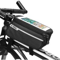 Mountain Bike Rainproof Touch Screen Mobile Phone Bag Front Top Tube Frame Bicycle Upper Pipe Bag for Outdoor Sports