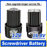 Screwdriver Battery 12V/16.8V 4000mAh Rechargeable Lithium Battery for Electric Drills, Angle Grinders and Other Power Tools