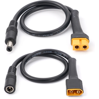 Solar Connection Line XT60 Male/Female Connector To DC5521 18AWG Power Cable Adaptor For Car Battery Charging Adapter Cables