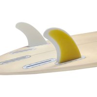 UPSURF FUTURE High Performance Twin Fins Set for Surfboard Single Tab Base Keel Side Fin 2-Pack Shortboard Surfing Fins