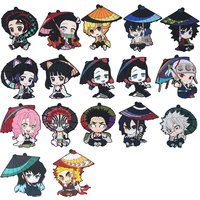 Demon Slayer Anime Kamado Nezuko Tanjiro Kanroji Mitsuri Uzui Tengen Umbrella Rubber Keychain