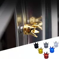 Metal Crown Dice Car Decoration Valve Cap Tire Valve Core Sleeve Aluminum Alloy Valve Cover Universal Accessories