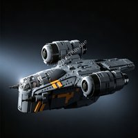 1995PCS PiXEL DAN’s THE CREST Space War Military MOC SpaceShip Battle Model Building Blocks Architecture DIY Education Toys Gift