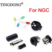 For GameCube NGC Color Power LED Kit Capacitor Battery Holder Kit For NGC Battery Upgrade Receiving Connector Replace parts