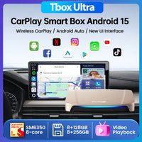 CarlinKit Tbox Ultra 8G 256G Wireless CarPlay Android Auto Android 13 8G 128G AI Box Plus Android 15 Smart Box for 98% OEM Cars
