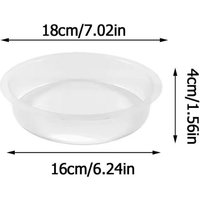 Transparent Circular Bird Feeding Bowl Comfortable Bird Feeder Cage Food Container Pet Bird Daily Supply