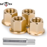 4/8Pcs Brass Wheel Nuts with Socket Tools for 1/30 RC Crawler Car Axial SCX30 Upgrade Parts