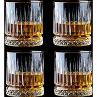 4pcs Set Diamond Painting Wine Glass Transparent Milk Cup Whiskey Cocktail Drinking Glasses Household Drinkware Wedding Gifts
