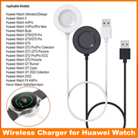 Type-C USB Wireless Charger for Huawei Watch GT6, GT5, GT4, GT3, GT2 Pro/ECG, GT Cyber/Runner/2022, Watch 5 4 3 D Ultimate Buds