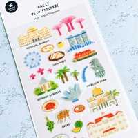 Korean Import Suatelier Trip To Singapore PVC Stickers Scrapbooking Diy Journal Stationery Sticker Deco School Supplies