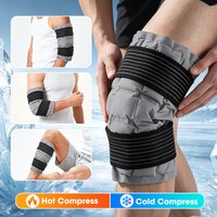 Knee Ice Packs With Elastic Strap Adjustable Wrap Hot Cold Compress Reusable No Gel Ice Packs For Shoulder Back Knee Neck Ankle