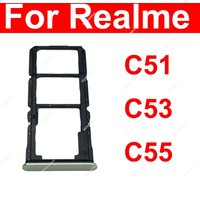 SIM Card Tray For Realme C51 C53 C55 4G Sim Card Tray SIM Card Holder Reader Slot Replacement Parts