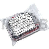 180pcs=18kinds*10pcs Transistor Assorted Kit TO-92 2N2222 S9013 S9014 S9015 S9018 S8050 S8550 5551 5401 2N3904 2N3906 C1815