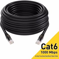 0.5/1/2/3/5/10M Cat6 Ethernet Cable RJ45 UTP 1000Mbps Network Cord LAN Wire Internet Lead Cord Router Computer Cable for Laptop