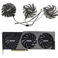 New 3FAN 4PIN CF-12910S CF-12915S RTX4070 4070TI GPU Fan for INNO3D GeForce RTX4070 4070ti X3 OC Graphics Card Replacement Fan