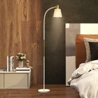 Lámpara de Pie Homcom para Sala de Estar, Altura Ajustable de 127-160 cm con Interruptor, Portalámparas E27, Lámpara de Pie para Sala de Est